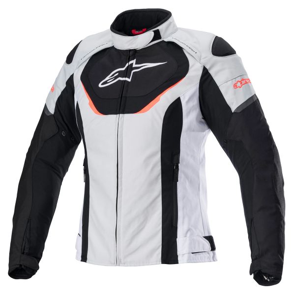 Blouson Moto Alpinestars Stella T-Jaws V3 Waterproof Ice Grey Black White