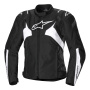 Blouson Moto Alpinestars Stella T-Jaws V4 WP Black White