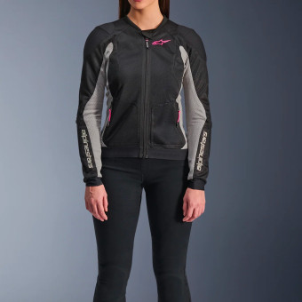 Alpinestars Stella Troop Air Black Ash Gray Pink Fluo