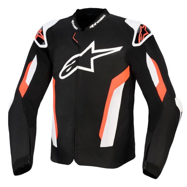 Blouson Moto Alpinestars T-GP Air Black Red Fluo
