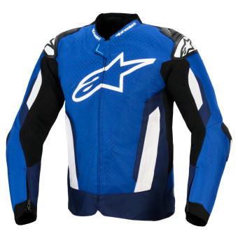 Blouson Moto Alpinestars T-GP Air Bright Blue Navy White