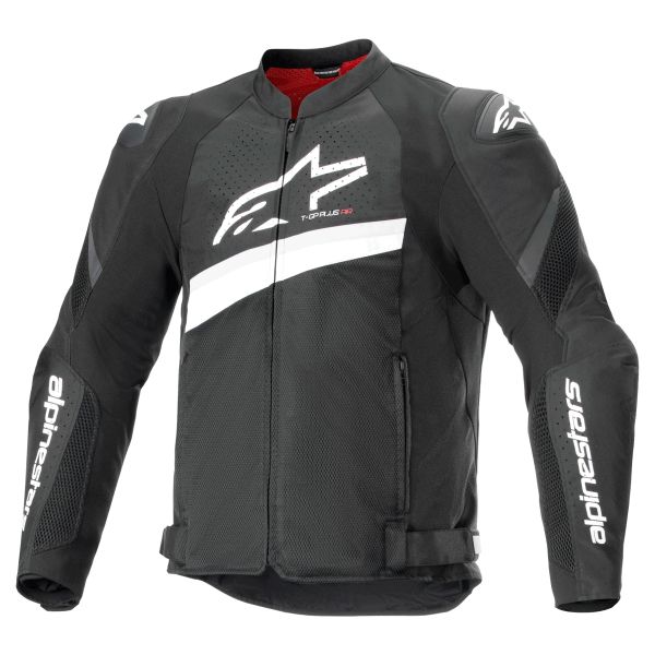Blouson Moto Alpinestars T-GP Plus R V4 Airflow Black White Blouson Moto Alpinestars T-GP Plus R V4 Airflow Black White