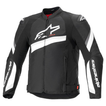 Blouson Moto Alpinestars T-GP Plus R V4 Black White Blouson Moto Alpinestars T-GP Plus R V4 Black White