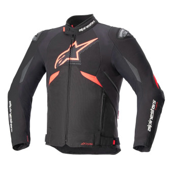 Blouson Moto Alpinestars T-GP R V3 Drystar Black Red Fluo White