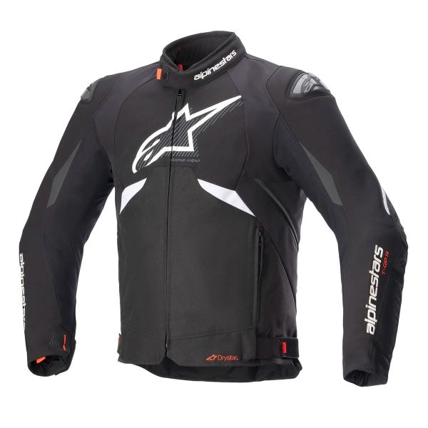 Blouson Moto Alpinestars T-GP R V3 Drystar Black White Blouson Moto Alpinestars T-GP R V3 Drystar Black White