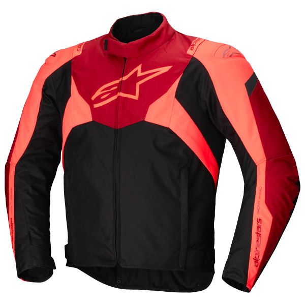 Blouson Moto Alpinestars T-Jaws V4 WP Black Red Fluo Dark Red Blouson Moto Alpinestars T-Jaws V4 WP Black Red Fluo Dark Red