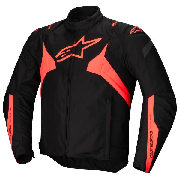 Blouson Moto Alpinestars T-Jaws V4 WP Black Red Fluo Blouson Moto Alpinestars T-Jaws V4 WP Black Red Fluo