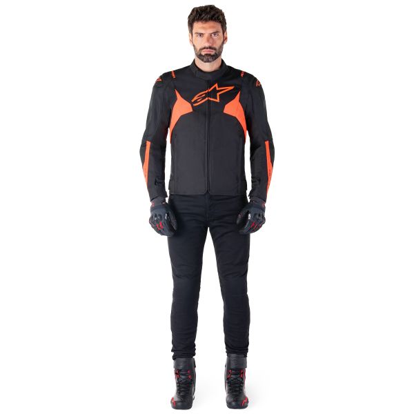 Alpinestars T-Jaws V4 WP Black Red Fluo