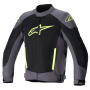 Blouson Moto Alpinestars T SP X Superair Tar Grey Black Yellow Fluo