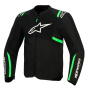 Blouson Moto Alpinestars T-SPS Air V2 Black Fluo Green