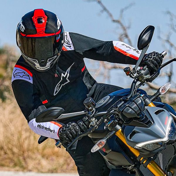 Alpinestars T-SPS Air V2 Black White Red Fluo