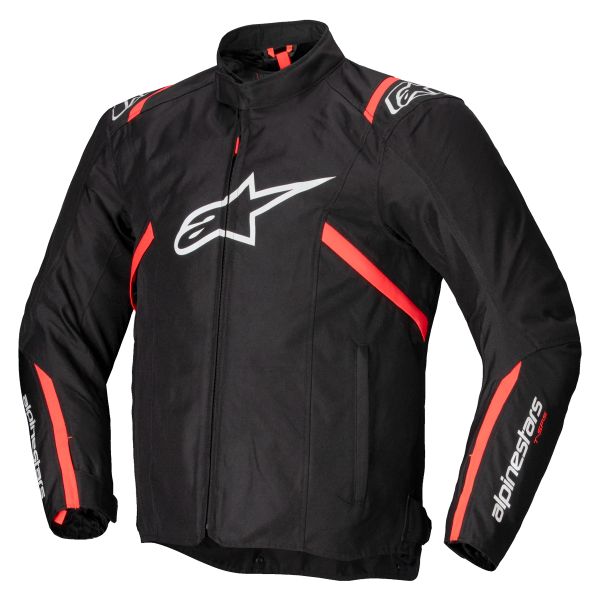 Blouson Moto Alpinestars T-SPS V2 WP Black White Red Fluo Blouson Moto Alpinestars T-SPS V2 WP Black White Red Fluo