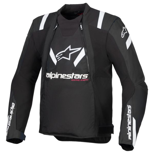 Blouson Moto Alpinestars T-Stunt Air Black White Blouson Moto Alpinestars T-Stunt Air Black White