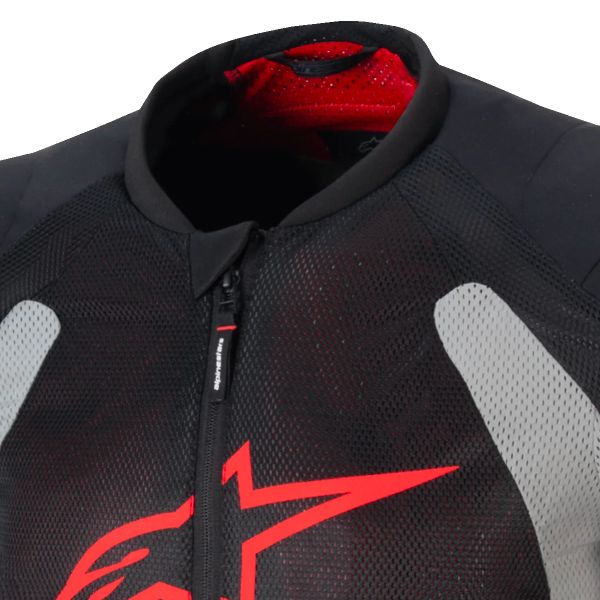 Alpinestars Troop Air Black Ash Gray Bright Red