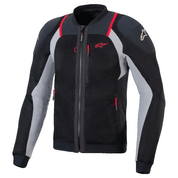 Blouson Moto Alpinestars Troop Air Pro Black Ash Gray Bright Red Blouson Moto Alpinestars Troop Air Pro Black Ash Gray Bright Red