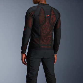 Alpinestars Troop Air Pro Black Red Fluo