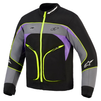 Blouson Moto Alpinestars Unite Black Asphalt Violet