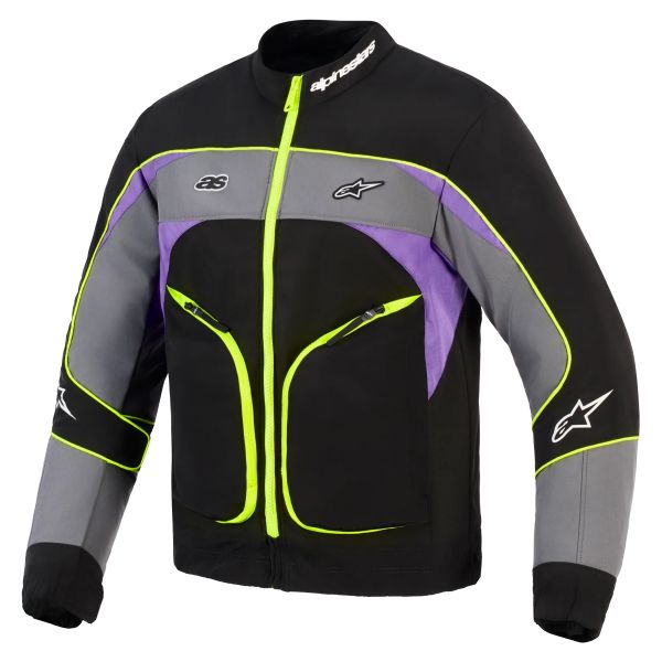 Blouson Moto Alpinestars Unite Black Asphalt Violet