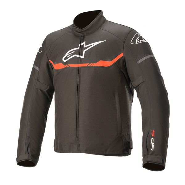 Blouson Moto Alpinestars Youth T-SPS Waterproof Black Red Fluo Blouson Moto Alpinestars Youth T-SPS Waterproof Black Red Fluo