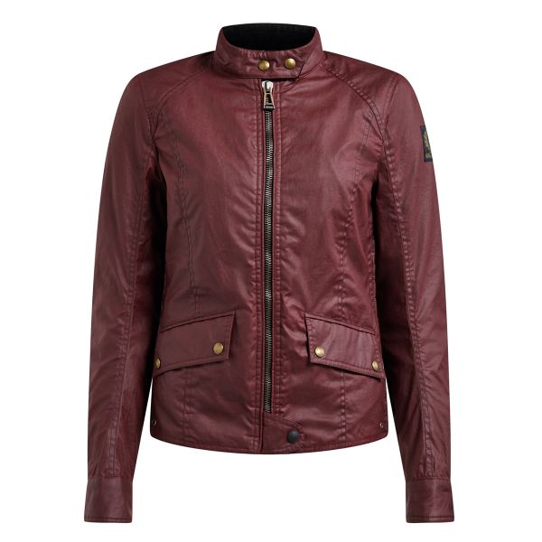 Blouson Moto Belstaff Antrim Lady Wax Coton Red Cardinal Blouson Moto Belstaff Antrim Lady Wax Coton Red Cardinal