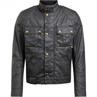 Blouson Moto Belstaff Brooklands 2.0 Wax 10oz Black