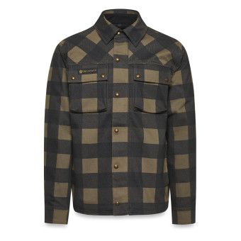 Blouson Moto Belstaff Chemise Mansion Olive Black