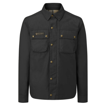 Blouson Moto Belstaff Chemise Mansion Olive Black