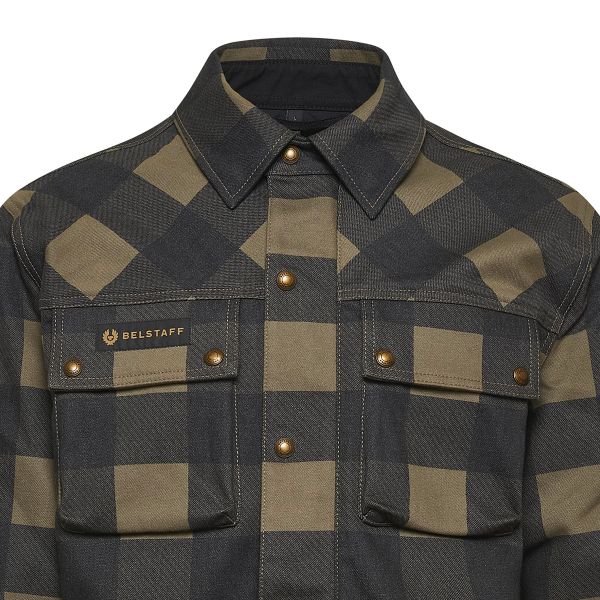 Belstaff Chemise Mansion Olive Black