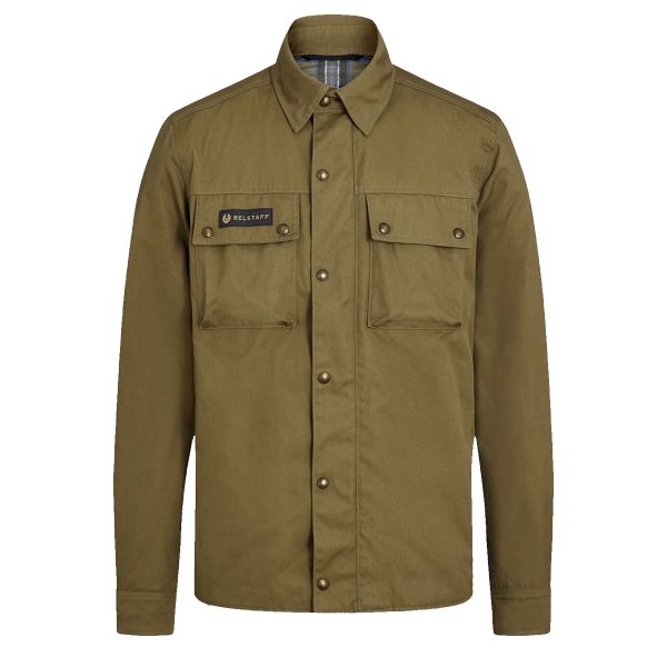 Blouson Moto Belstaff Chemise Mansion Olive