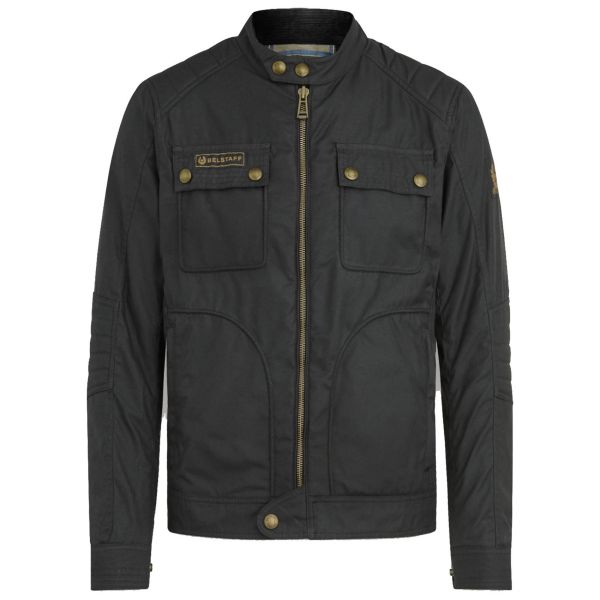 Blouson Moto Belstaff Roberts Coton Wax Black