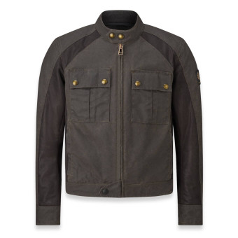 Blouson Moto Belstaff Temple Coton Wax Mahogany Blouson Moto Belstaff Temple Coton Wax Mahogany