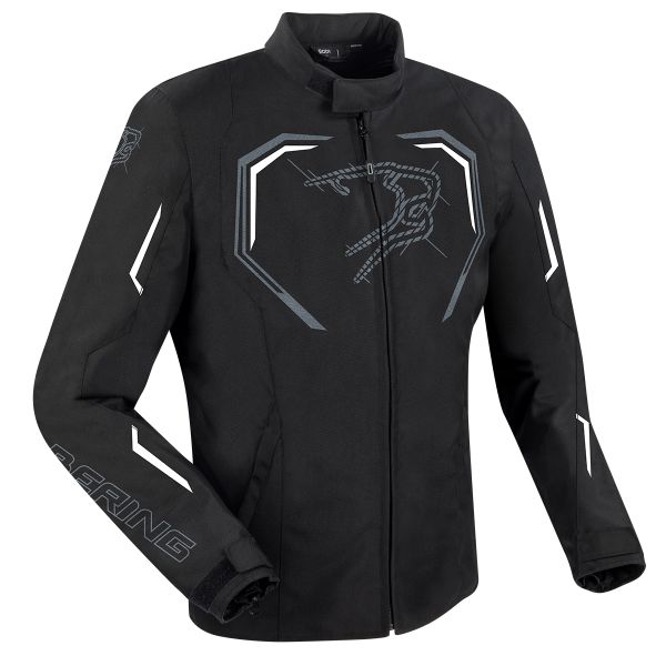Blouson Moto Bering Dundy Black White
