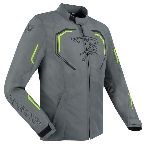 Blouson Moto Bering Dundy Grey Fluo