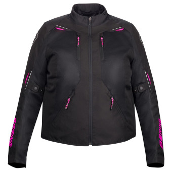 Blouson Moto Bering Lady Brazilia QS Black Fuchsia