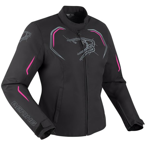 Blouson Moto Bering Lady Dundy Black Fuchsia