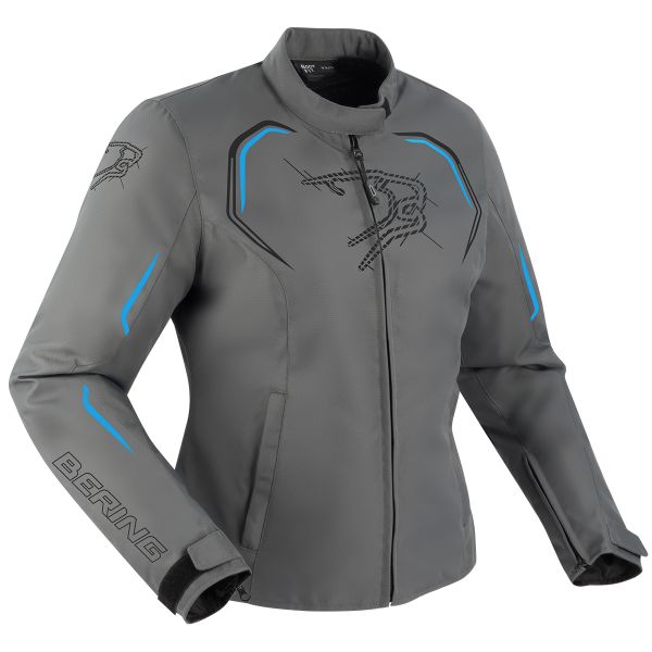 Blouson Moto Bering Lady Dundy Grey Blue