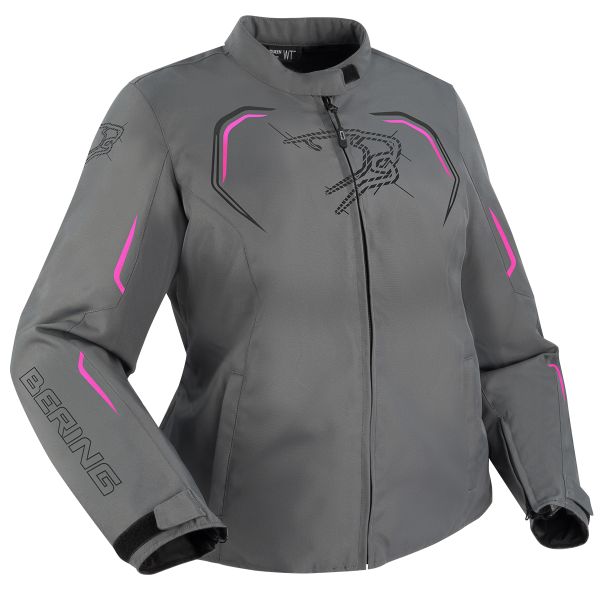 Blouson Moto Bering Lady Dundy QS Grey Fuchsia