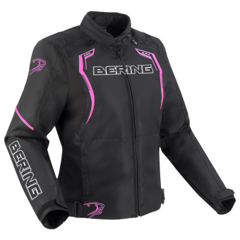 Blouson Moto Bering Lady Sweek Black Fuchsia