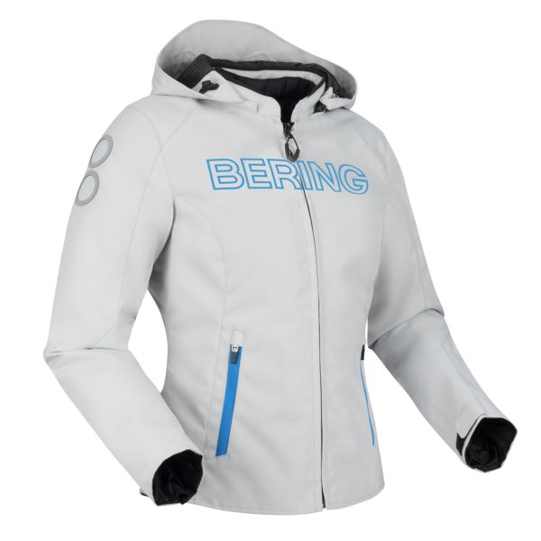 Blouson Moto Bering Lady Warwick Grey Blue