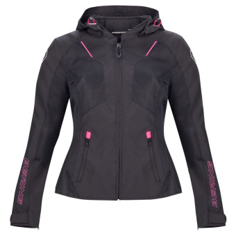 Blouson Moto Bering Lady Wing Black Fuschia