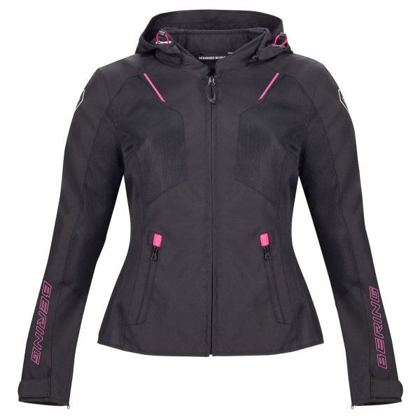 Blouson Moto Bering Lady Wing Black Fuschia