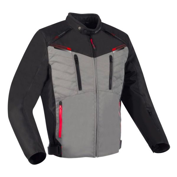 Blouson Moto Bering Otago Black Grey