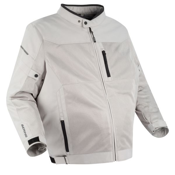 Blouson Moto Bering Ozone KS Silver