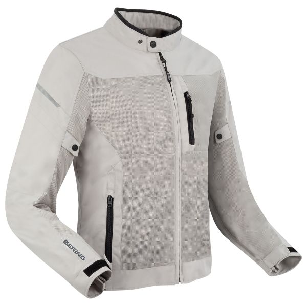 Blouson Moto Bering Ozone Silver