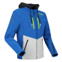 Blouson Moto Bering Rotor Blue Light Grey