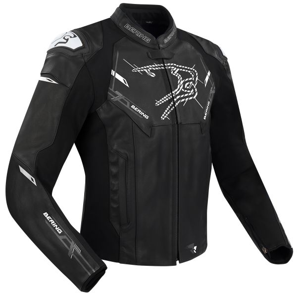 Blouson Moto Bering Snap Black White