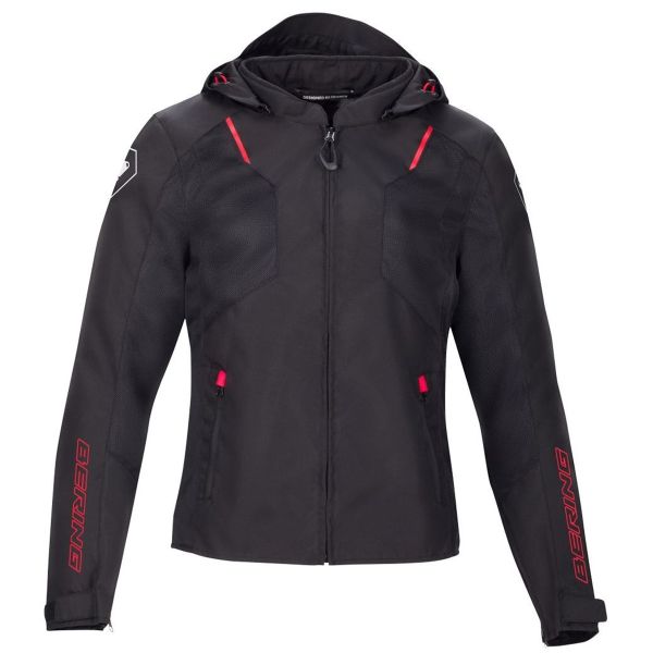 Blouson Moto Bering Wing Black Red