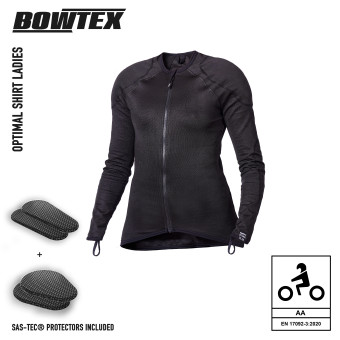 Blouson Moto Bowtex Optimal Shirt Ladies Black
