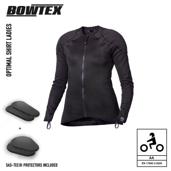 Blouson Moto Bowtex Optimal Shirt Ladies Black