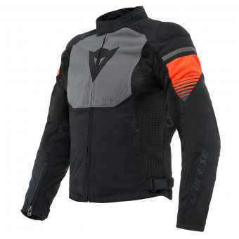 Blouson Moto Dainese Air Fast Tex Black Grey Fluo Red Blouson Moto Dainese Air Fast Tex Black Grey Fluo Red